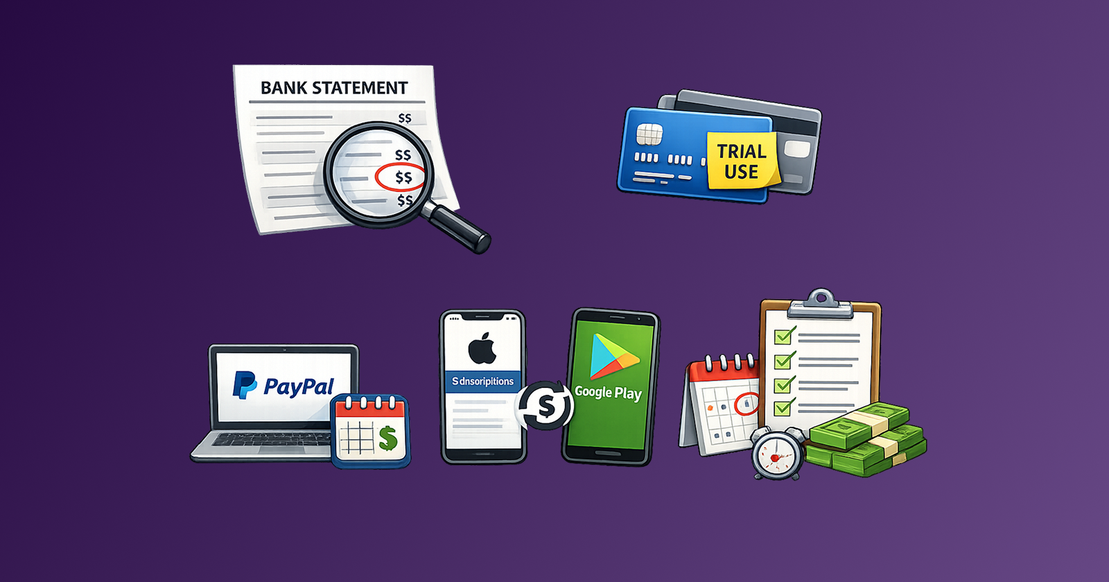 How to Find All Your Subscriptions: Bank, Card, PayPal, Apple App Store, and Google Play