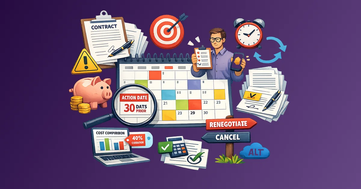 SaaS Renewal Calendar: Build One and Never Miss a Renegotiation Window