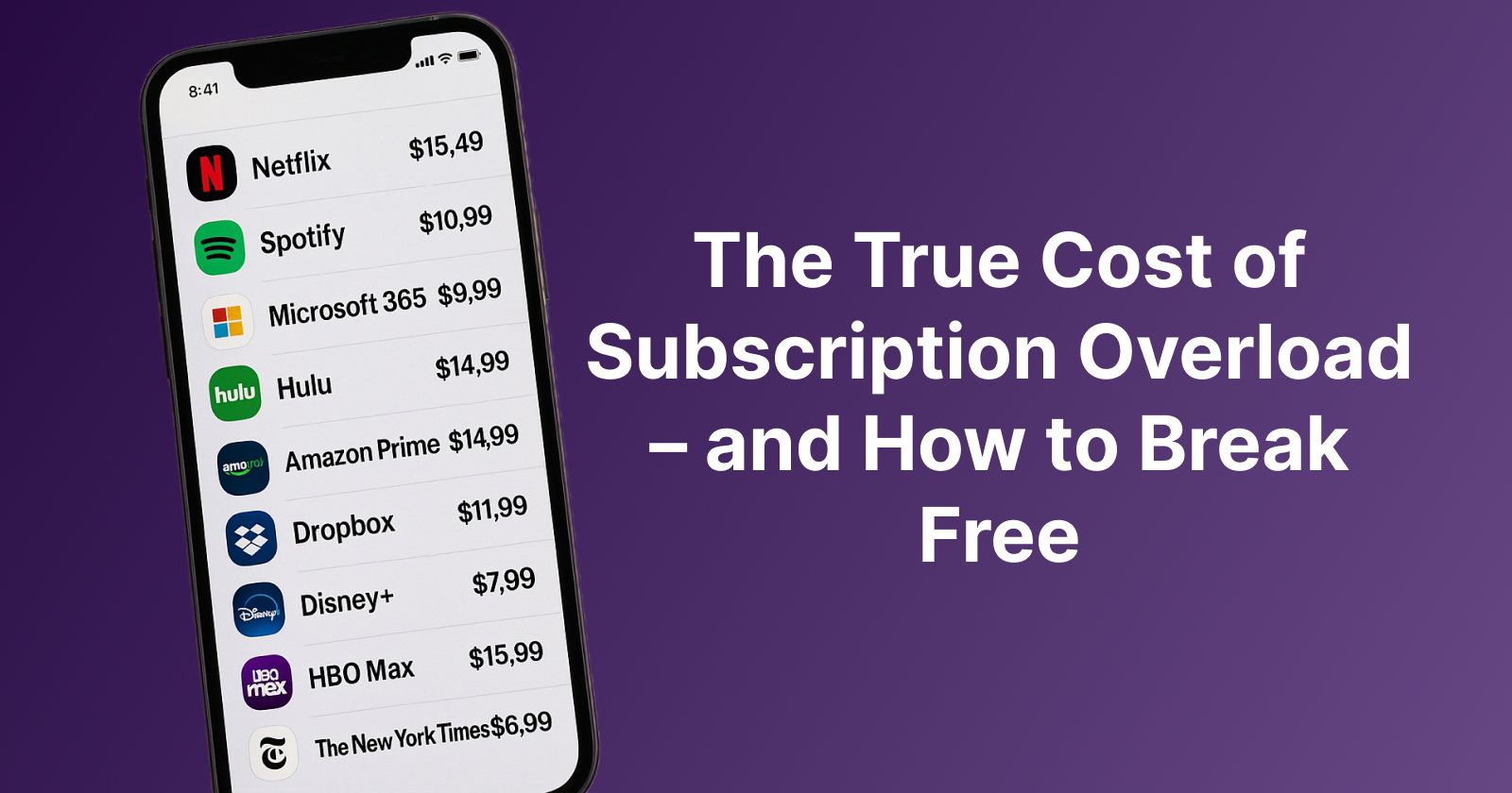 The True Cost of Subscription Overload – and How to Break Free